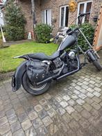 Zwarte Harley chopper.zie foto's, 2 cilinders, 1340 cc, Chopper, Particulier