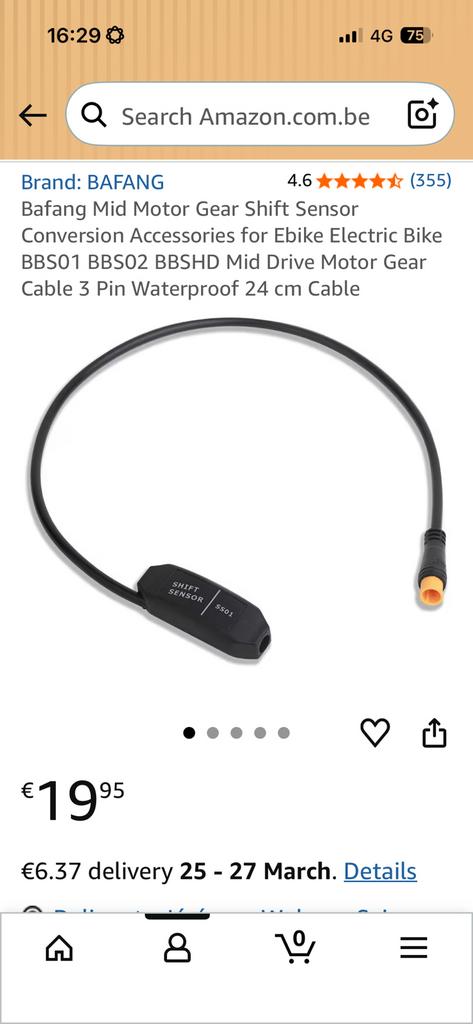 Bafang Mid Motor Gear Shift Sensor, Ophalen, Zo goed als nieuw