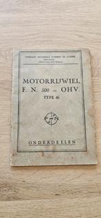 Originele onderdelen boek FN M86, Motoren, Ophalen
