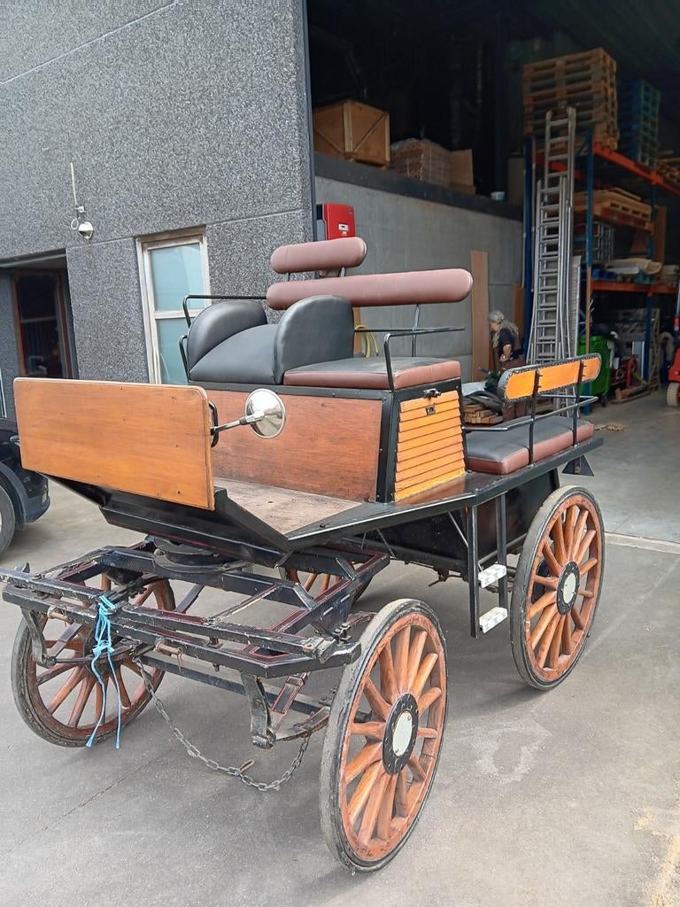 Koets Van den Heuvel met 2 x tuig (nieuw), Dieren en Toebehoren