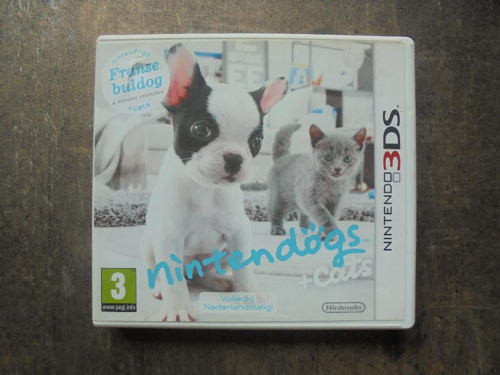 Nintendogs Franse Buldog voor 3DS (zie foto's) II, Games en Spelcomputers, Gebruikt, 1 speler, Ophalen of Verzenden, Vanaf 3 jaar