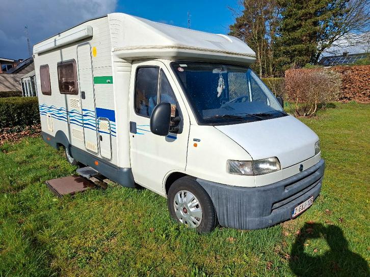 Fiat mobilhome te koop, Caravanes & Camping, Camping-cars, Particulier, jusqu'à 4, Semi-intégral, Fiat, Fiat, Diesel, Boîte manuelle