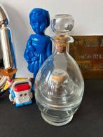 Huilier et vinaigrier vintage en verre H22cm, Enlèvement ou Envoi, Verre, Utilisé, Autres styles