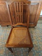 Set van 5 Antieke Eikenhouten Eetkamerstoelen – Art Deco / H, Antiek en Kunst, Ophalen