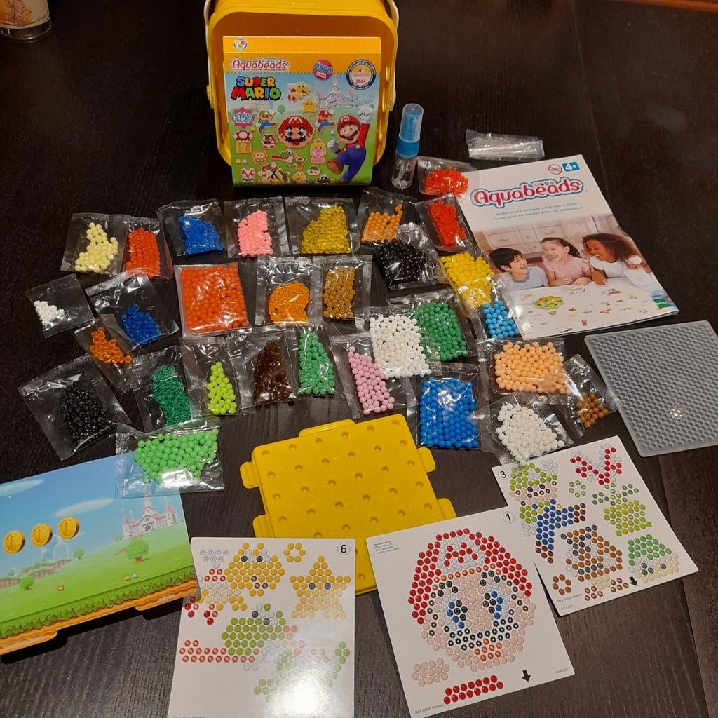 Aqua beads grote set met Mario figuren, Ophalen of Verzenden