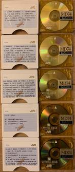 5 Minidiscs JVC, TV, Hi-fi & Vidéo, Walkman, Discman & Lecteurs de MiniDisc, Enlèvement ou Envoi