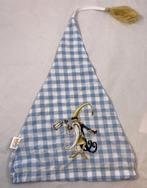 Efteling Bosrijk Klaas Vaak Slaapmuts Blauw Wit Geblokt, Verzenden, Zo goed als nieuw, Overige typen