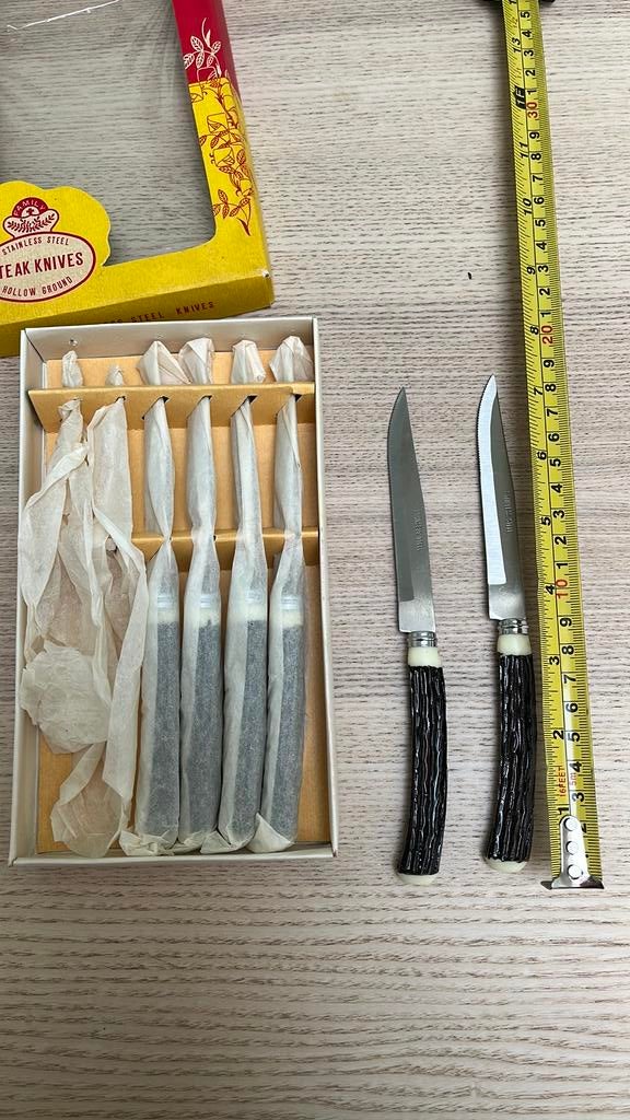 Vintage steak set, Ophalen, Zo goed als nieuw