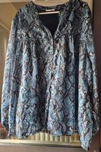 Zwart/ blauwe blouse met dierenprint maat 54 - Paprika, Kleding | Dames, Blauw, Blouse of Tuniek, Ophalen of Verzenden, Zo goed als nieuw