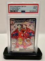 CHARIZARD EX #215 - OBF - ENG - UR - PSA 9, Ophalen of Verzenden, Nieuw, Losse kaart, Foil
