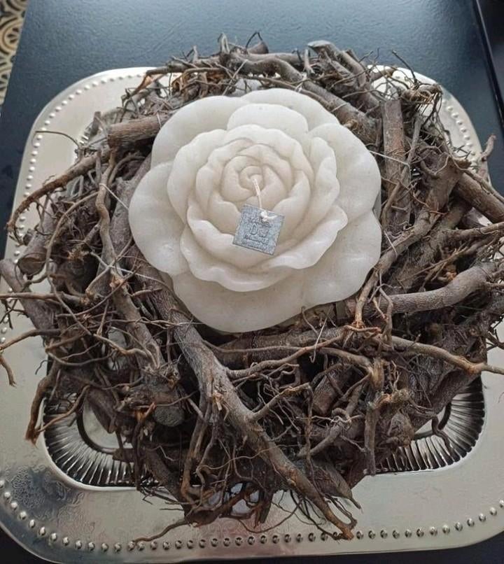 Mooie krans met kaars in als decoratie, in perfecte staat, Huis en Inrichting, Woonaccessoires | Kransen, Ophalen