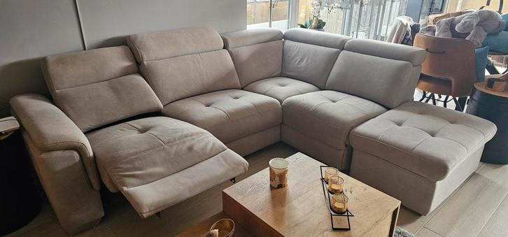 Canapé en L Seat and Sofa avec 1 relax et 1 pouf, Maison & Meubles, Canapés | Coins salons complets, Enlèvement