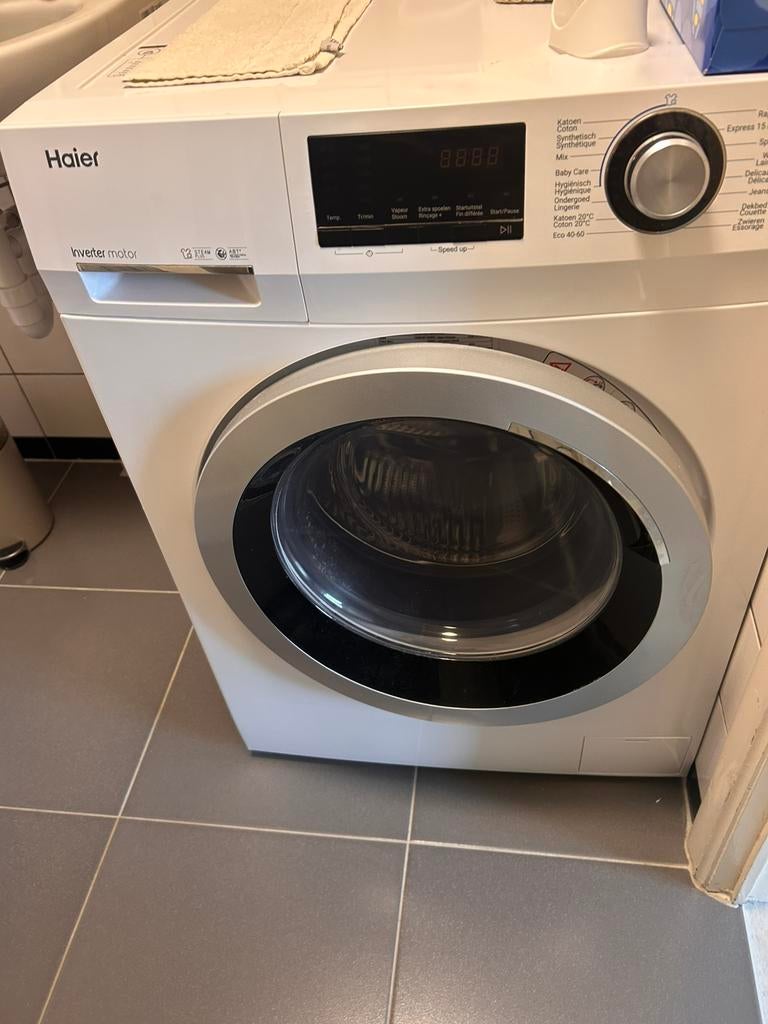 Machine à laver Haier 8kg - 1400 tours, Electroménager, Lave-linge, Enlèvement, Comme neuf, 1200 à 1600 tours, Programme lavage à la main