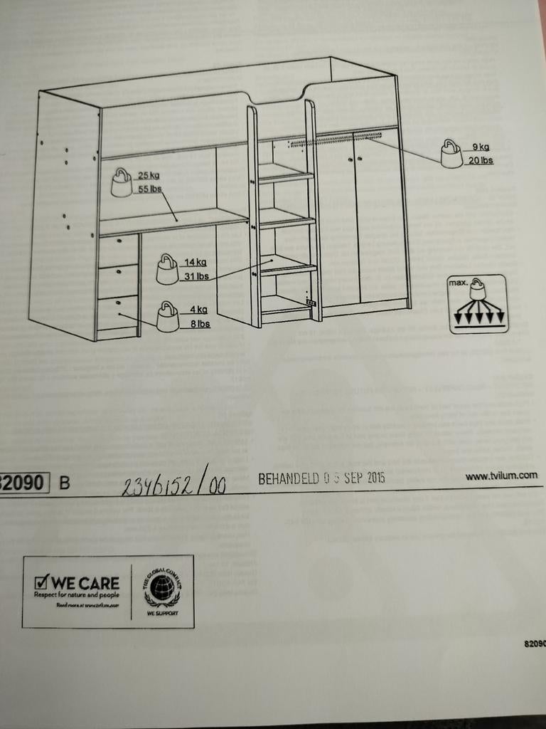 Stapelbed, Huis en Inrichting, Slaapkamer | Stapelbedden en Hoogslapers, Ophalen