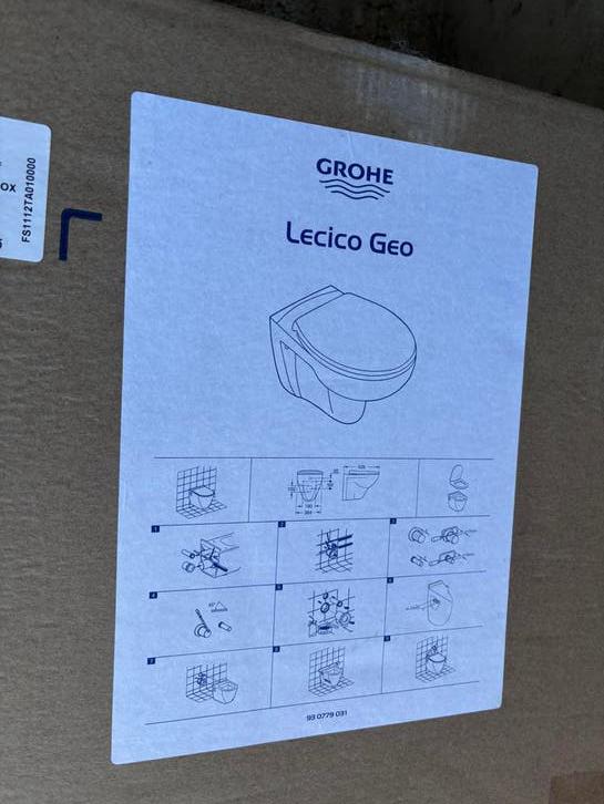 WC à suspendre Grohe complet Neuf !, Bricolage & Construction, Sanitaire, Enlèvement, Comme neuf