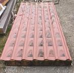 Dakplaat pan structuur terracotta kleur, Doe-het-zelf en Bouw, Dakpannen en Dakbedekking, Ophalen