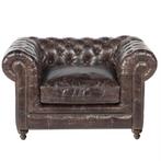 Fauteuil en cuir Chesterfield — Tufted Cigar Club - Fauteuil, Enlèvement ou Envoi, Neuf, Cuir