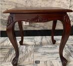 Mahonie houten bijzettafeltje, Ophalen, Minder dan 45 cm, Minder dan 55 cm, Klassiek