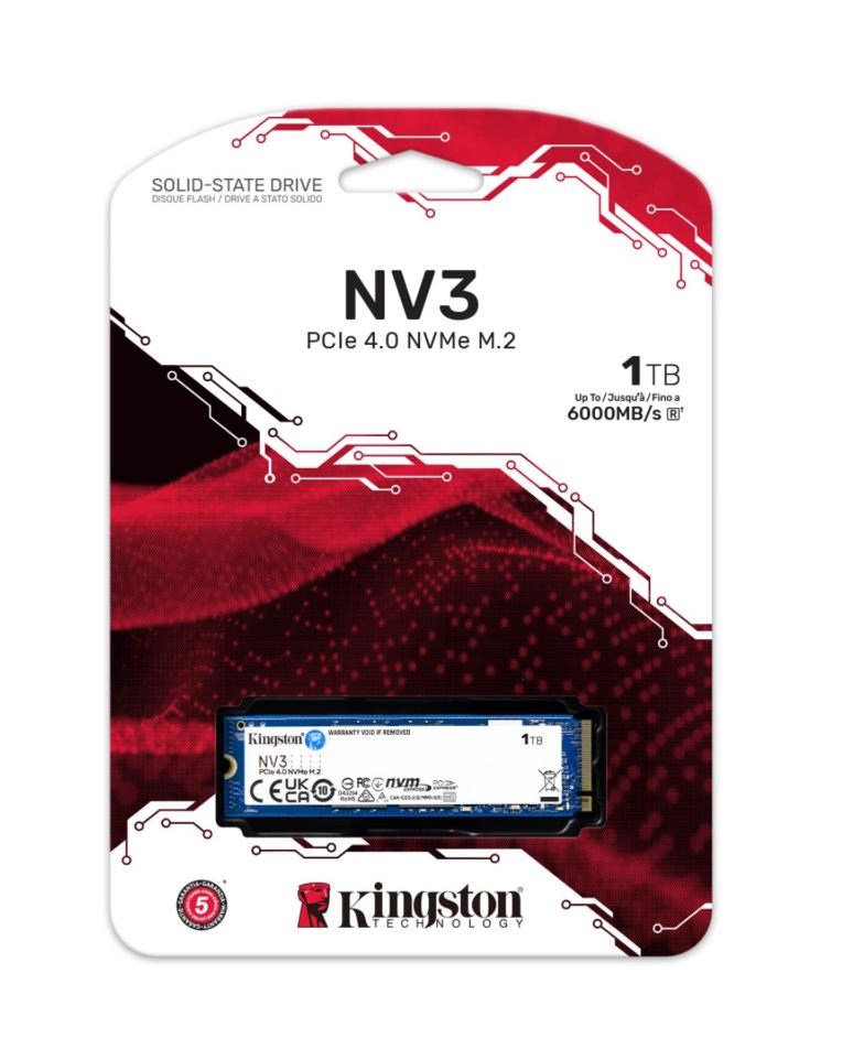 Kingston NV3 1TB NVMe SSD - NIEUW (nooit gebruikt), Ophalen of Verzenden, Zo goed als nieuw, 1 TB
