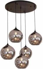 Hanglamp smoked glass, Ophalen, Zo goed als nieuw, Glas
