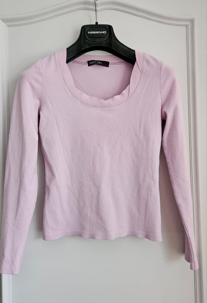 Marc Cain – lilakleurige top maat N2 36/38, Kleding | Dames, Topjes, Zo goed als nieuw, Maat 36 (S), Paars, Lange mouw, Ophalen of Verzenden