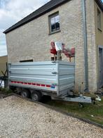 Aanhangwagen geremd 2T - kipper 300x150cm, Ophalen, Gebruikt
