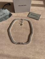 Collier Gourmette BB Balenciaga, Enlèvement ou Envoi, Comme neuf, Argent, Argent