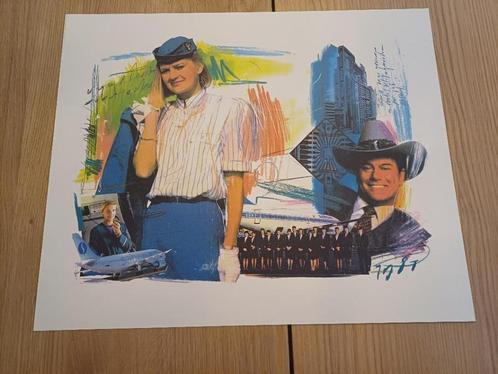 Originele Sabena druk op dik papier (3/3), Antiek en Kunst, Kunst | Overige Kunst, Ophalen