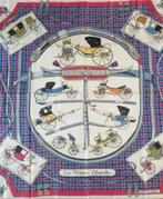 Foulards HERMES en soie, 90x90 cm, en parfait état., Ophalen, Zo goed als nieuw