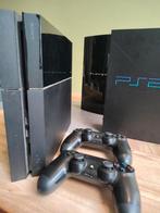 PlayStation 4 + 2 controllers en games, Ophalen, Gebruikt