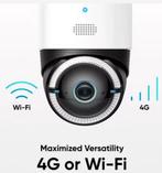 Eufy 4G LTE Camera met zonnepaneel, Audio, Tv en Foto, Videobewaking, Ophalen, Zo goed als nieuw, Buitencamera