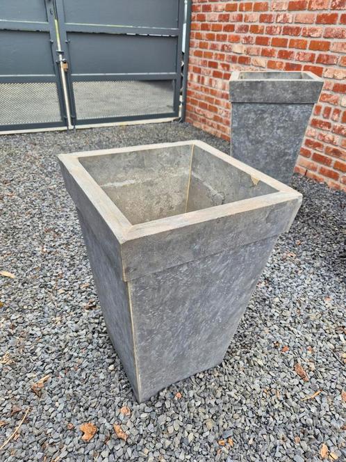 Bac à fleurs en Pierre Bleue 70cm hauteur, Tuin en Terras, Bloembakken en Plantenbakken, Gebruikt, Steen, Tuin, 60 cm of meer