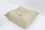 Pouf vintage Togo ligne Roset en cuir beige Michel Ducaroy, Enlèvement