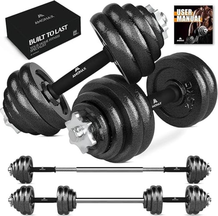 halterstang set 30kg SNELLE GRATIS LEVERING, Sport en Fitness, Fitnessmaterialen, Nieuw, Halterschijven, Benen, Verzenden