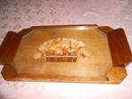 Vintage serveerbord in massief hout, Antiek en Kunst, Ophalen