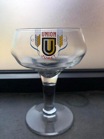 Special beer glass ‘Union Jumet’ beschikbaar voor biedingen