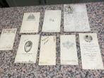 Lot de 8 anciens menus des années 30-40, Enlèvement ou Envoi, Utilisé, Autres types