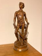 « Le Devoir » d'Adrien Etienne Gaudez ; sculpture en bronze, Bronze, Enlèvement