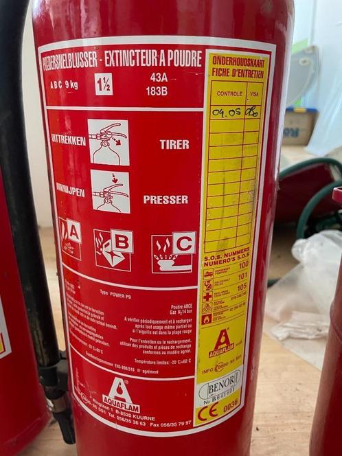 3 poederblussers (ABC) – 9 kg en 6 kg, Huis en Inrichting, Brandblussers en Brandkasten, Zo goed als nieuw, Brandblusser, Ophalen