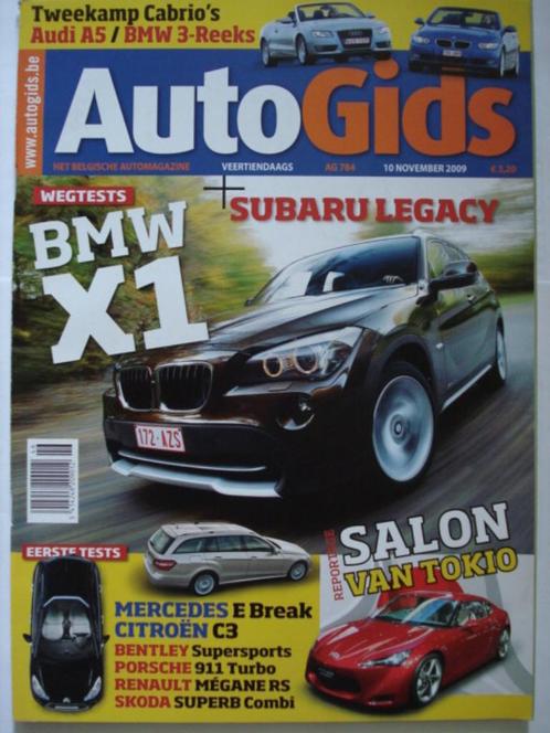AutoGids 784 BMW X1/Subaru Legacy/Citroën C3/Bentley Blower/, Boeken, Auto's | Folders en Tijdschriften, Gelezen, Algemeen, Verzenden