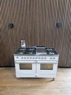 Luxe witte 7-pits Boretti Fornuis 120 cm (Gratis bezorgen), Elektronische apparatuur, Microgolfovens, 60 cm of meer, Oven, Vrijstaand