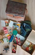 Lot de vieille canne à pêche et accessoires, Enlèvement ou Envoi