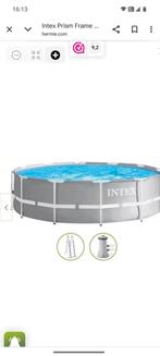 Piscine Intex 3,66m prisme frame sans filtre, 200 à 400 cm, Rond, Enlèvement, Utilisé