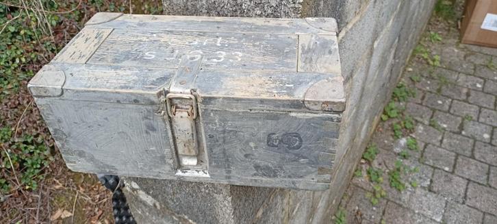 Caisse S.J.G 33 Allemande WW2, Verzamelen, Militaria | Tweede Wereldoorlog, Landmacht, Overige typen, Verzenden
