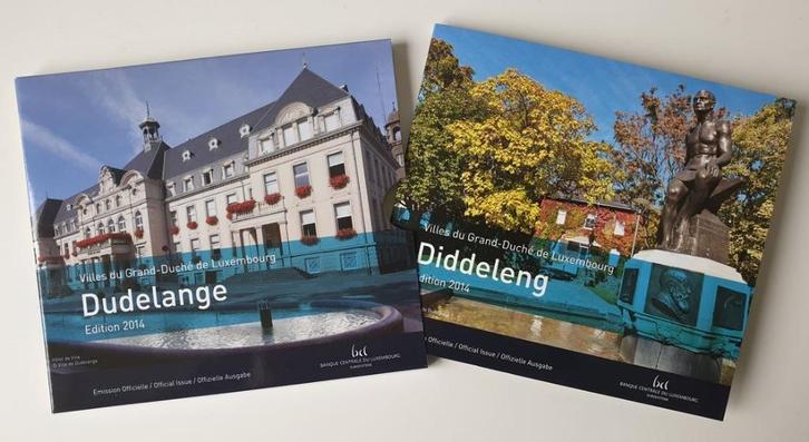 Luxemburg BU set 2014 Dudelange met 2 euro Jean (zeldzaam !), Postzegels en Munten, Munten | Europa | Euromunten, Setje, 2 euro