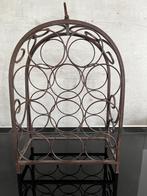 Porte-bouteilles décoratif en fer forgé, Gebruikt, 5 tot 15 flessen, Ophalen of Verzenden, Metaal
