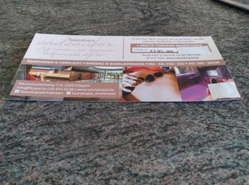 Toegangsticket Saunatopia in Edegem  beschikbaar voor biedingen