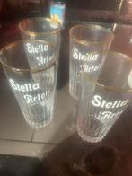 4 emaille stella Artois glazen 33cl, Verzamelen, Ophalen, Gebruikt, Glas of Glazen, Stella Artois