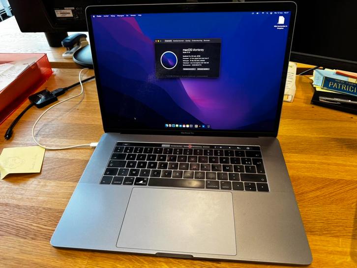 MacBook Pro 15” (2016) – i7 2,7 GHz – 16 GB RAM -  512GB SSD, Computers en Software, Apple Macbooks, Gebruikt, MacBook, 15 inch