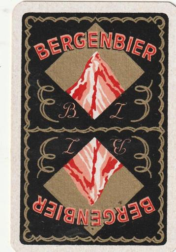 B 74 / S K BERGENBIER ZWART ROOD GOUD, Enlèvement ou Envoi, Neuf, Carte(s) à jouer